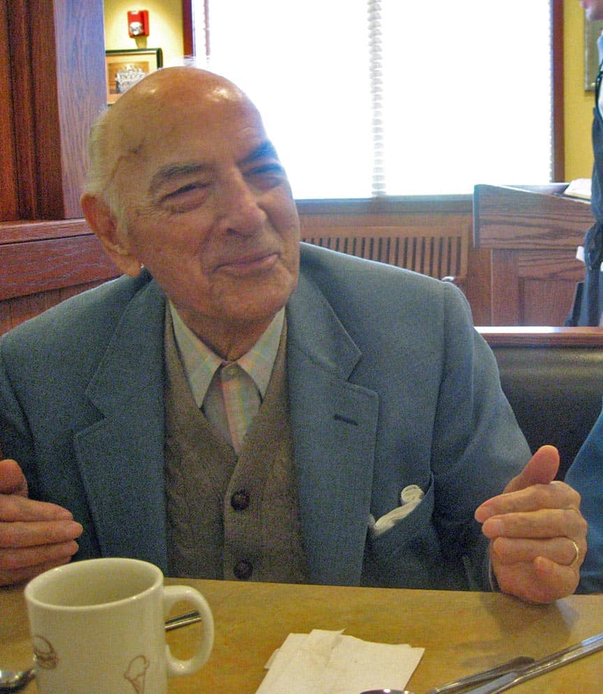 Here is Mel feeling pleased as punch that we were out for lunch at Friendly's celebrating his 93rd birthday. 