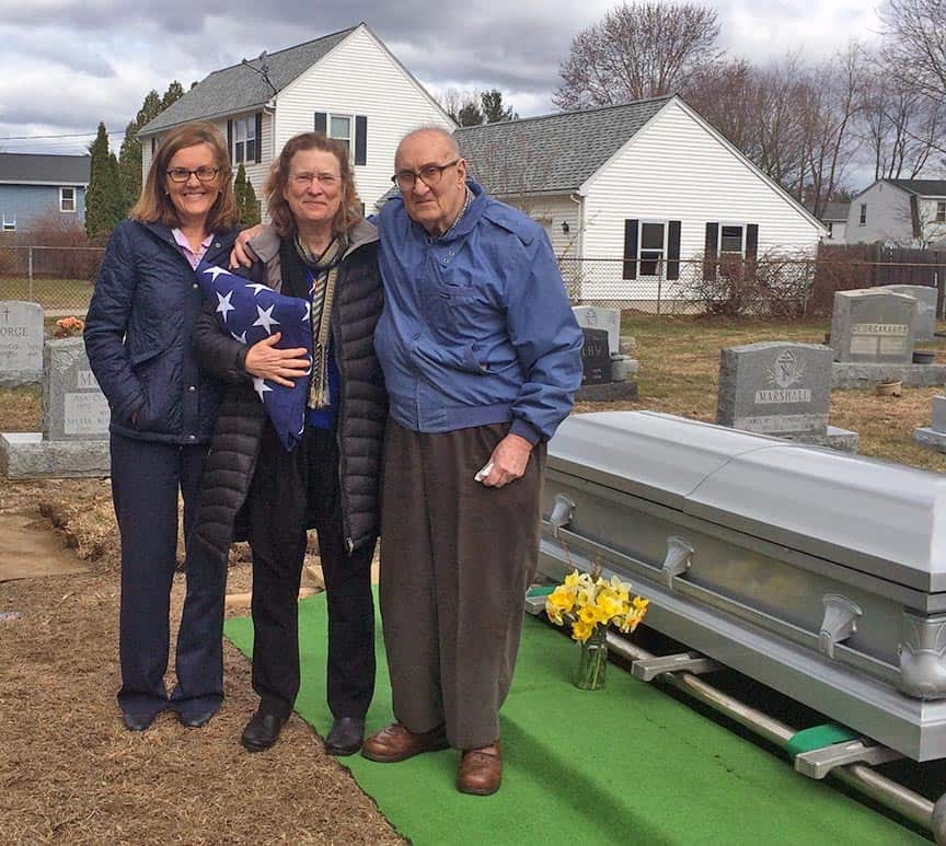 Sarah and I laid Melvin to rest next to Mary in the Greek Cemetery in Somersworth, NH. A member of the Greek Cemetery association was kind enough to keep us company as we accepted Mel's veteran's flag and said our words of farewell.