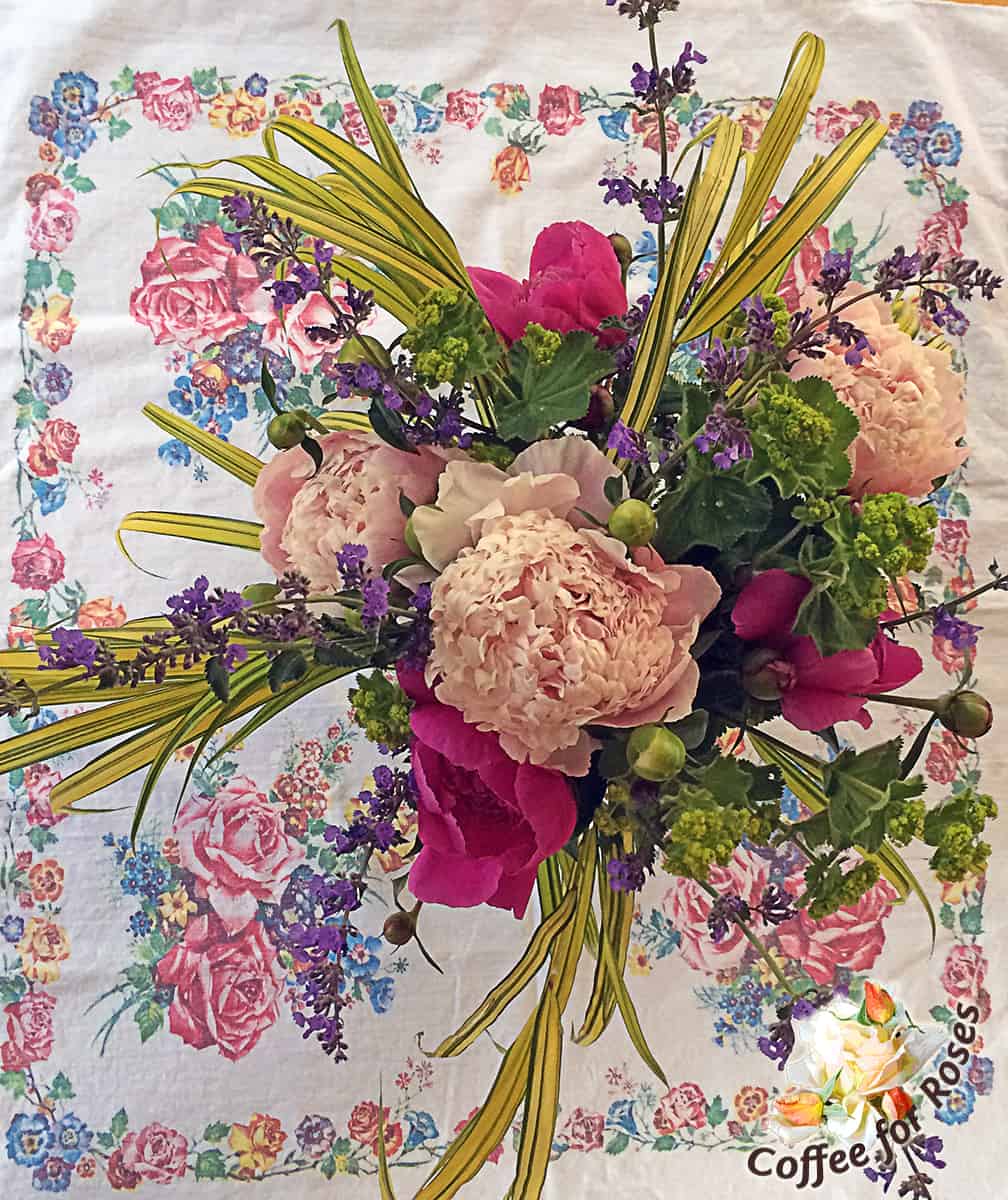 And when you combine the peonies with nepeta, lady's mantle and the hakon grass you can't go wrong!