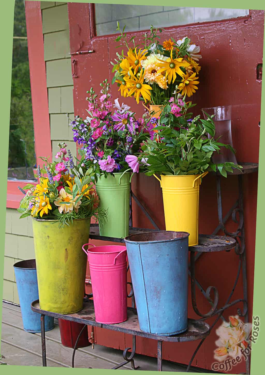 Painted Objects for Garden Displays