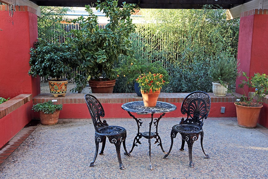 One of the extremely useful display areas is a section with different themed patios. Arizona residents are sure to be inspired by these outdoor living displays and the plants they contain.